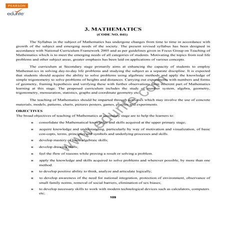 Class 9 Cbse Maths Syllabus 2011-12