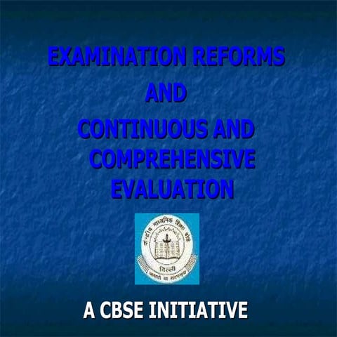 Cbse CCE Teacher Manual