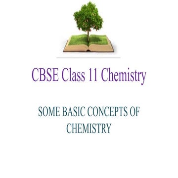 CBSE Class 11 Chemistry Chapter 1 (Some Basic Concepts of Chemistry) | Homi I...