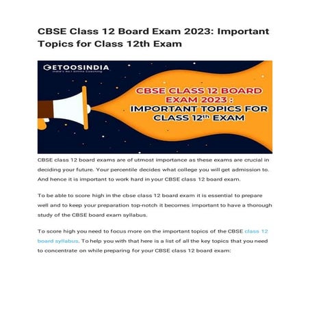 CBSE Class 12 Board Exam 2023_ Important Topics for Class 12th Exam.docx