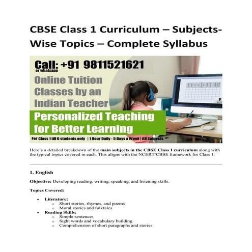 CBSE Class 1 Curriculum – Subjects-Wise Topics – Complete Syllabus.pdf
