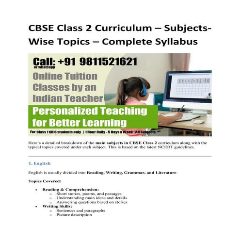 CBSE Class 2 Curriculum – Subjects-Wise Topics – Complete Syllabus.pdf