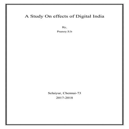 Cbse economics  class 12 board  project  digital india