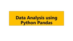 Data Visualization(s) Using Python | PPT