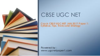 Cbse ugc net jan 2017 tips tricks and guides