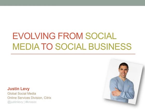 Evolving from Social Media to Social Business