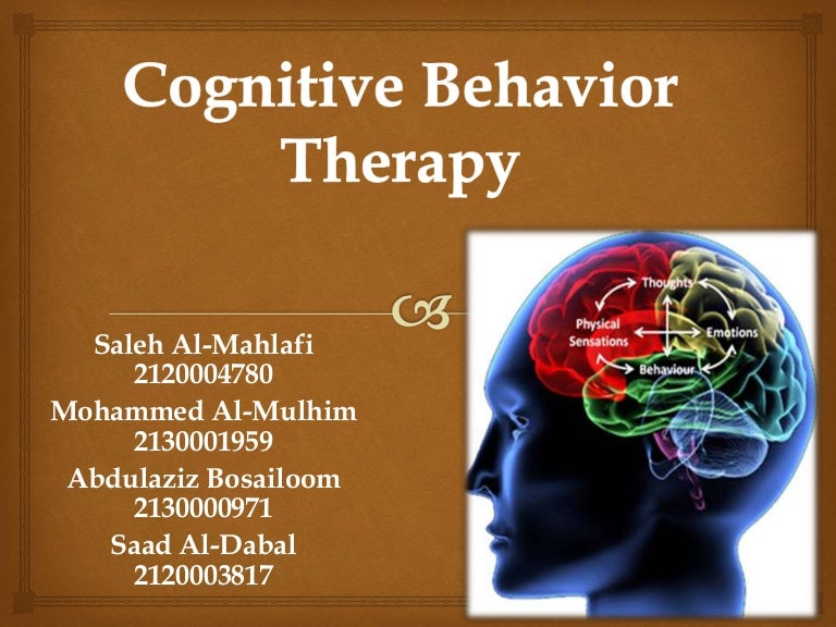 I Explored Different Cognitive Behavior Therapy Cbt