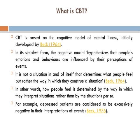 Cognitive Behavioural Therapy  in psychotherapy.pptx