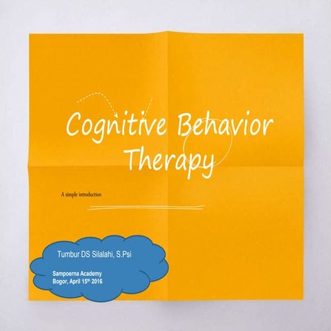 POWER POINT COGNITIVE - BEHAVIOR - THERAPY | PPTX
