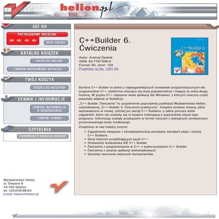 C++Builder 6. Ćwiczenia | PDF