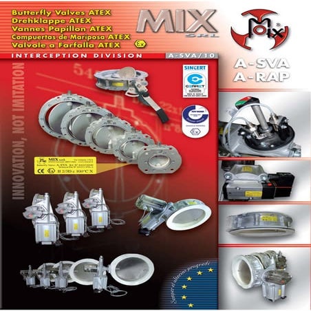 MIX s.r.l. butterfly valves ATEX