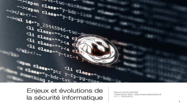 Enjeux et évolutions de la sécurite informatique