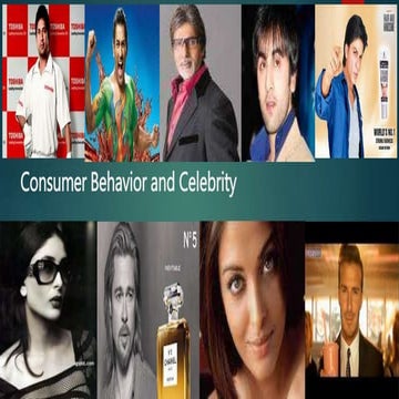 Consumer Behaviour with Celebrity 