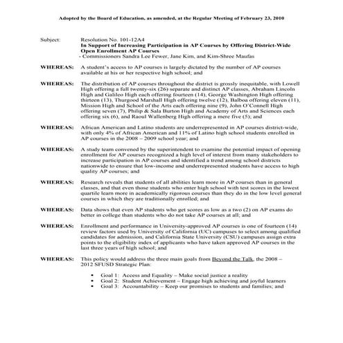 Sample letter ap program initiative | PDF