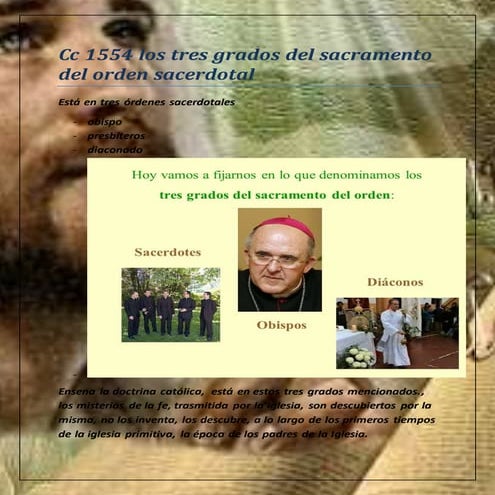 Cc TRES GRADOS DEL ORDEN SACERDOTAL