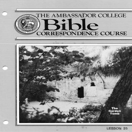 Bible Correspondence Course 25 | PDF