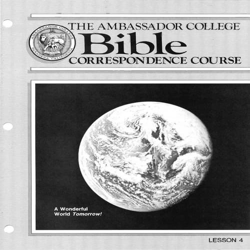 Bible Correspondence Course 4