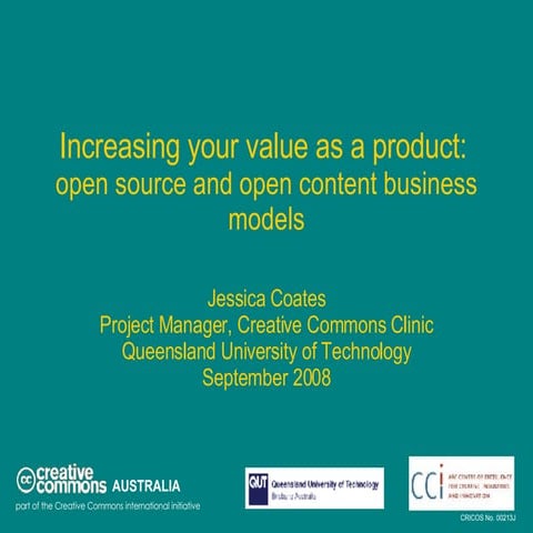 Open Source v Open Content Business Models - English version