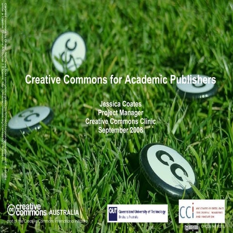 Creative Commons for Academic Publishers
