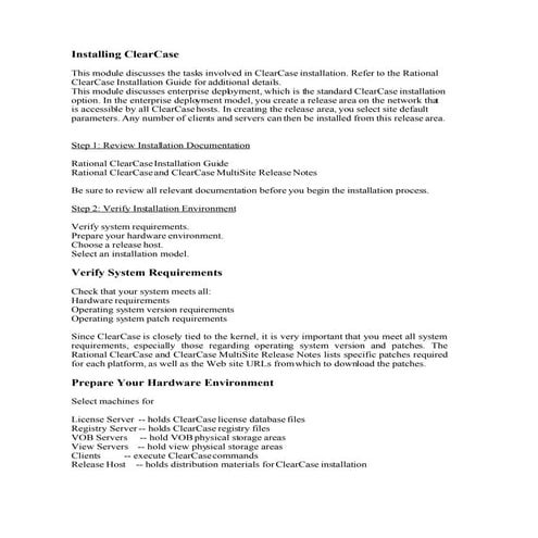 Cc Installation Process