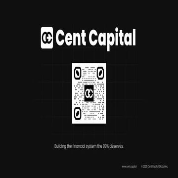 Cent Capital Pitch Deck: Raising a $1M Seed Round for our AI-Powered FinTech App (Post-Launch V2)