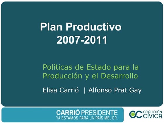 CC - Plan Productivo 2007 - 2011