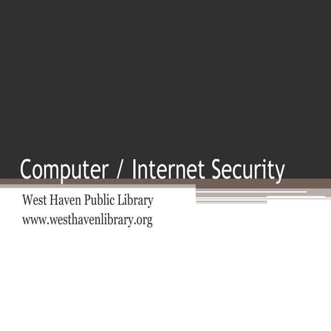 Computer / Internet Security