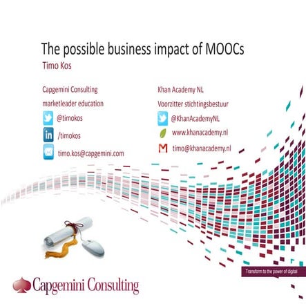 The business impact of MOOCs