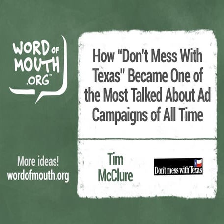 How "Don't Mess With Texas" Became One of the Most Talked About Ad Campaigns ...
