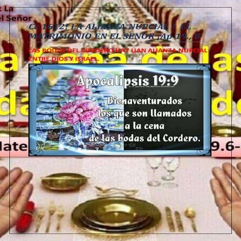 Cc 1612 ! DICHOSOS LOS INVITADOS A LAS BODAS DEL CORDERO! ! EL MATRIMONIO SAC...