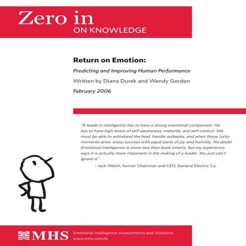 Return on Emotion Report