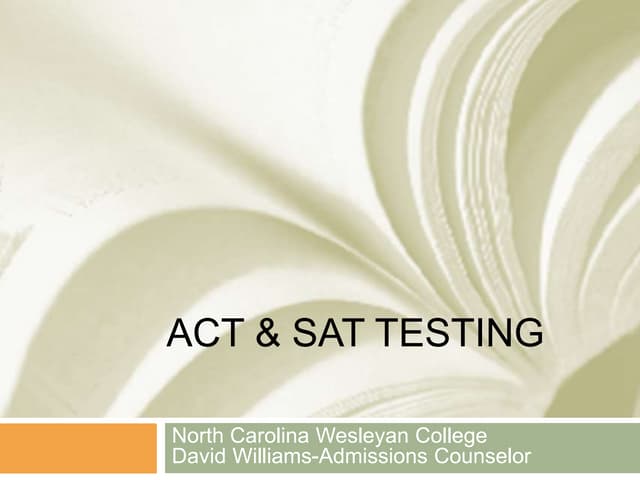 ACT & SAT TESTING1