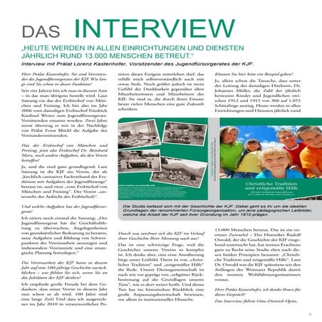 Corporate Magazine UNSERE KJF selection of articles 2009-2014