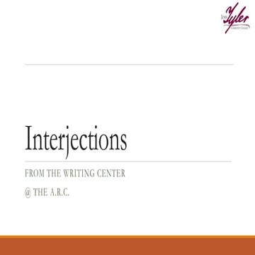 Interjections