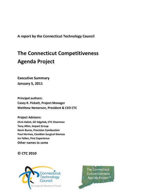Study Reports Connecticut Risks Losing its Fastest Job Growth Technology Firms