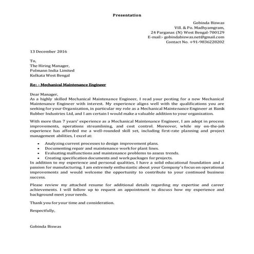 Gobinda Biswas Presentation