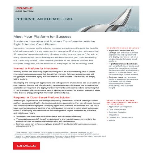 Top 10 Reasons to Choose Oracle ERP Cloud Financials | PDF