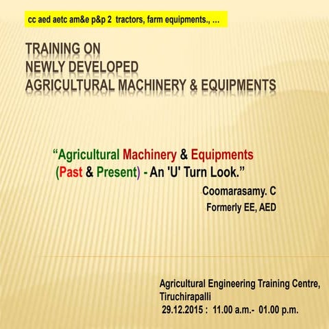 cc tn aed aetc am&e p&p 2 tractors, farm equipments., ...