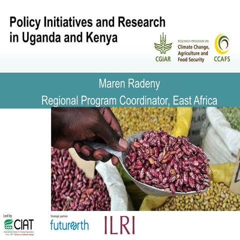 CCAFS policy initiatives and research in Uganda and Kenya