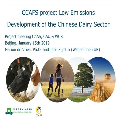 CCAFS project low emissions development of the Chinese dairy sector