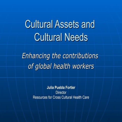 Cultural Competence And Global Health Workers