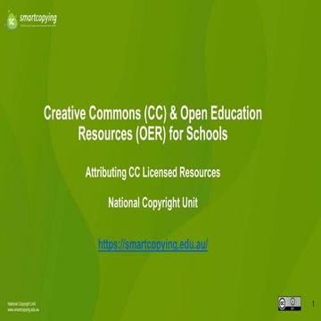 CC and OER for Schools - Attributing CC Licensed Resources.pptx