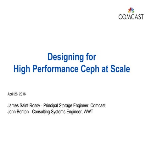 Designing for High Performance Ceph at Scale