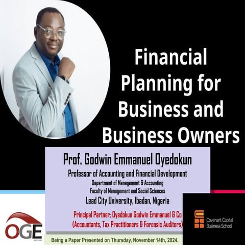 CCBS Financial Planning for Business and Business Owners -Prof E. Oyedokun.pptx