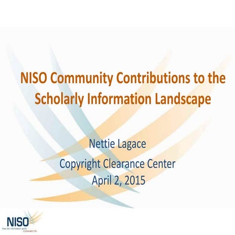 Lagace - Copyright Clearance Center April 2, 2015