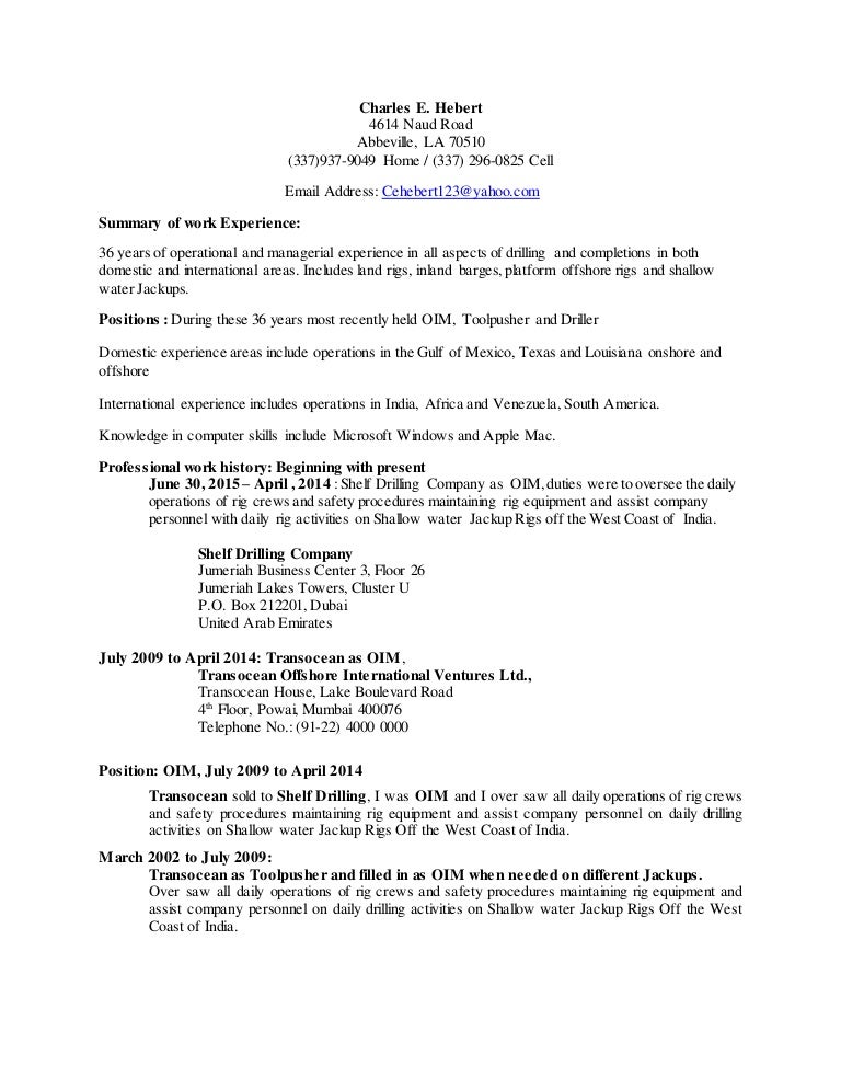 Charles resume revised June 6 2015