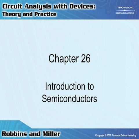 Introduction to semiconductor devices | PPTX