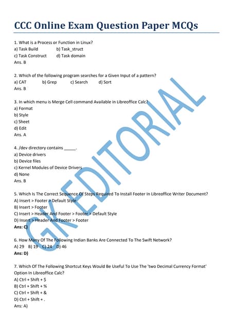 WordPad MCQ Questions and Answers Basic Objective | PDF