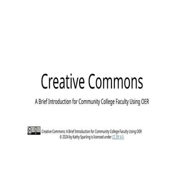 Creative Commons Certificate Class -- Assignment 1 -- Sparling - Slide Show v...