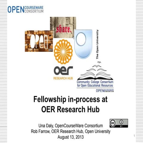 CCCOER OER Research Hub Fellowship